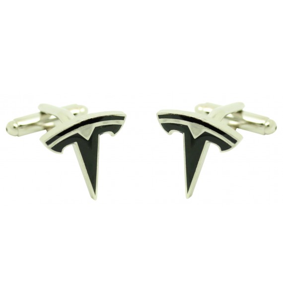 Gemelos para camisa Tesla - negro