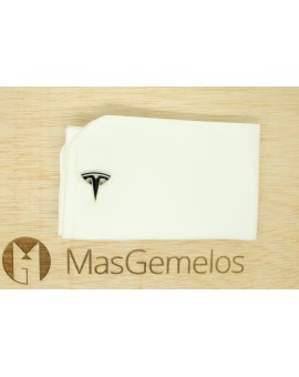 Boutons de manchette pour chemise Tesla - noir