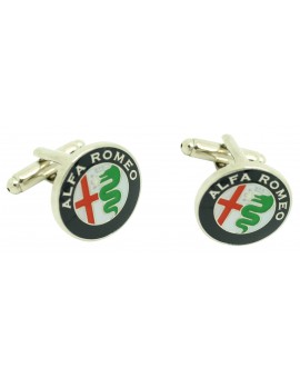 Boutons de manchette logo Alfa Romeo