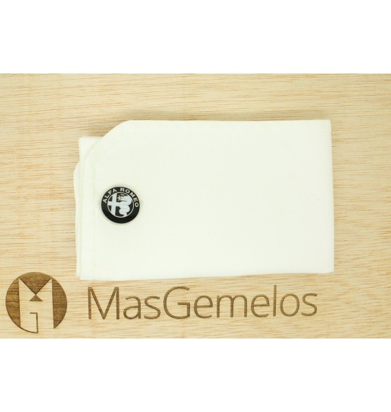 Abotoaduras de camisa Alfa Romeo - pretas