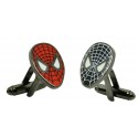 Gemelli per camicia Spiderman Rosso e Nero