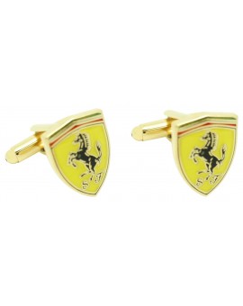 Abotoaduras de camisa com insígnia Ferrari