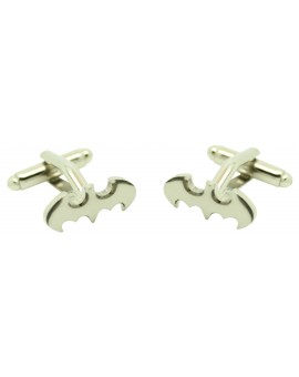 Silver Batman Signal Cufflinks  2
