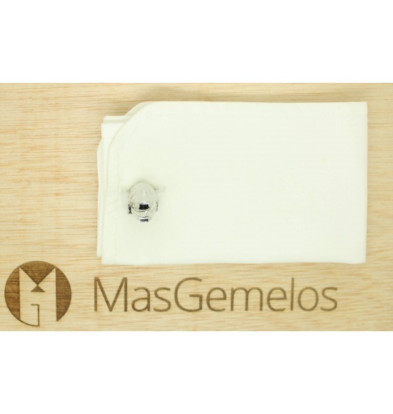 Gemelos para camisa casco de Bomberos 3D - acero