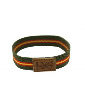 Bracelet with green elastic Spain flag - Legion