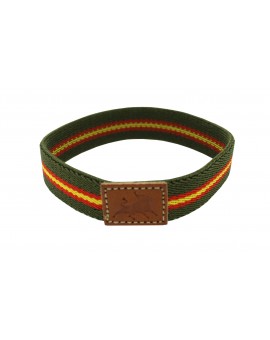Pulsera con bandera España verde elástica - Toro