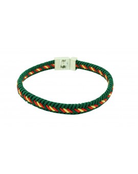 Pulsera bandera España verde con cierre
