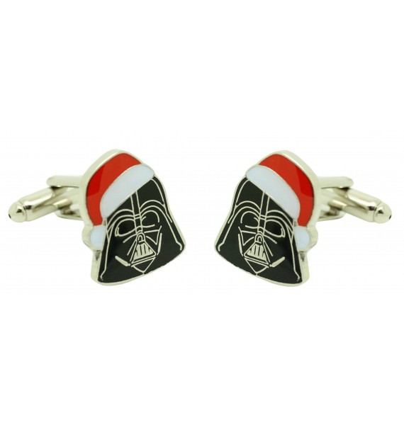 Boutons de manchette chemise Dark Vador Père Noël