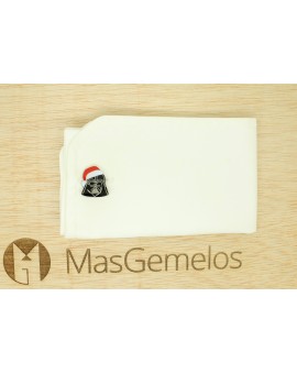 Boutons de manchette chemise Dark Vador Père Noël