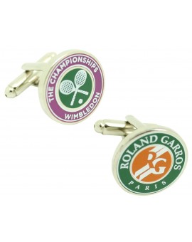 Gemelos para camisa Torneo Roland Garros & Wimbledon