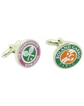 Roland Garros & Wimbledon Tournament Shirt Cufflinks 2