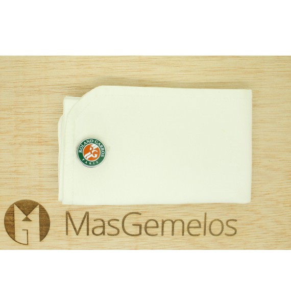 Boutons de manchette de chemise du Tournoi de Roland Garros