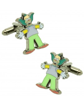 Gemelos para camisa Krusty el payaso Simpson