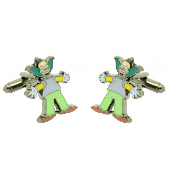 Boutons de Manchette Krusty le Clown Simpson Chemise