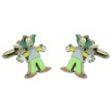 Gemelli per la camicia Krusty il clown Simpson