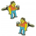 Gemelos para camisa Barney Gumble de Simpson