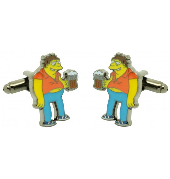 Gemelos para camisa Barney Gumble de Simpson