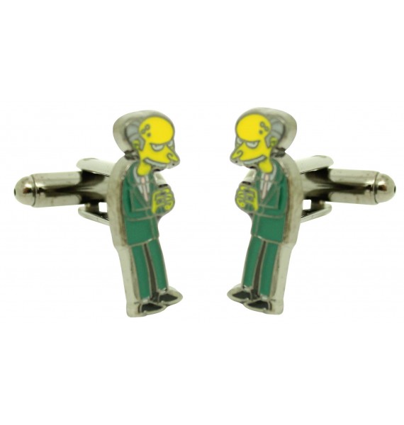 Boutons de manchette Montgomery Burns de Simpson