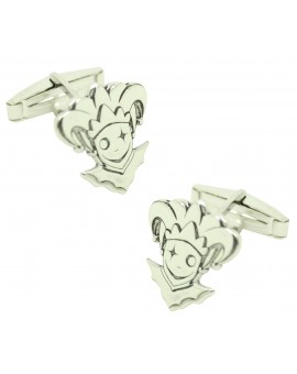 Personalized Shirt Cufflinks Harlequin Silver 925