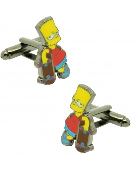 Gemelos para camisa Bart Simpson