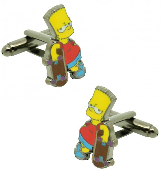 Gemelos para camisa Bart Simpson
