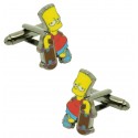 Gemelos para camisa Bart Simpson