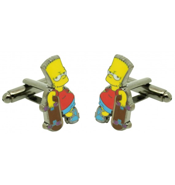 Boutons de manchette une chemise Bart Simpson original
