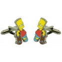 Abotoaduras de camisa Bart Simpson