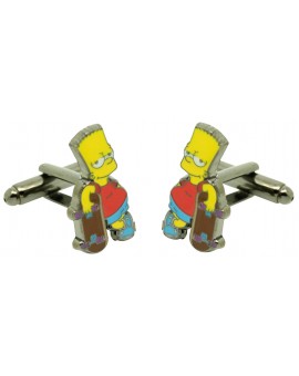 Abotoaduras de camisa Bart Simpson