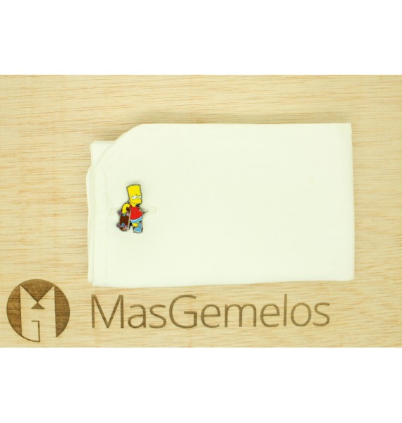 Gemelos para camisa Bart Simpson