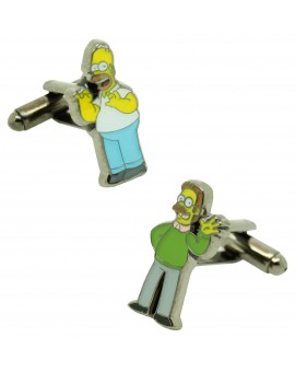 cufflinks Homer Simpson and Ned Flanders
