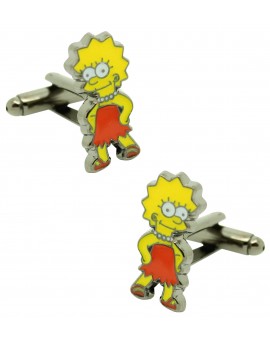 Gemelos para camisa Lisa Simpson