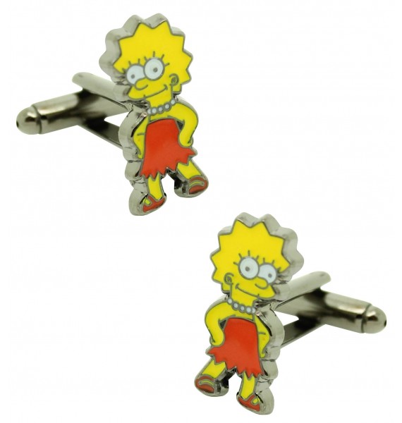 Gemelos para camisa Lisa Simpson