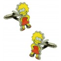 Gemelos para camisa Lisa Simpson