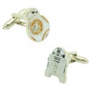 Star Wars R2D2 und BB-8 Manschettenknöpfe