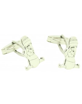 Personalized winnie de pooh shirt cufflinks Silver 925