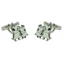 Personalized Peppa Shirt Cufflinks Silver 925