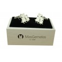 Personalized Peppa Shirt Cufflinks Silver 925