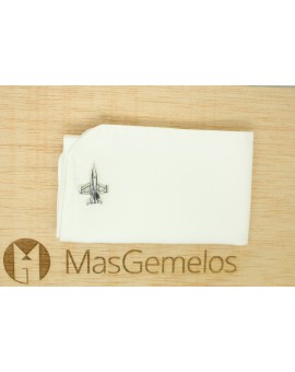 Gemelos para camisa caza de combate F-18 Plata de ley 925 PREMIUM