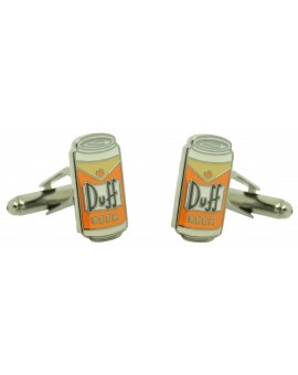 Boutons de manchette bière Duff Les Simpsons