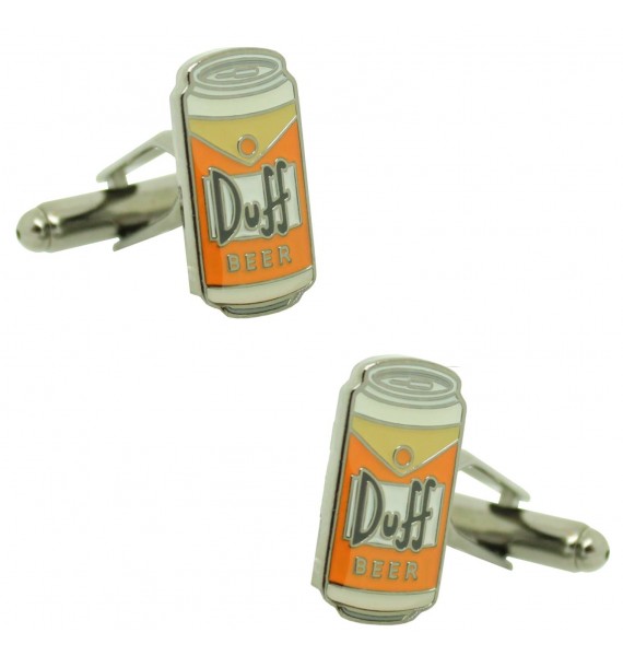 Boutons de manchette bière Duff Les Simpsons