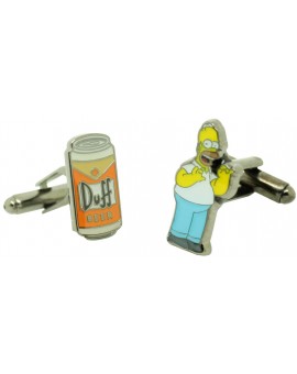 Boutons de manchette Homer et Duff 2