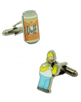 Manschettenknöpfe Homer und Duff Beer