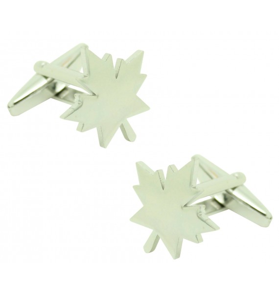 Maple leaf shirt cufflinks