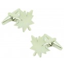 Maple leaf shirt cufflinks