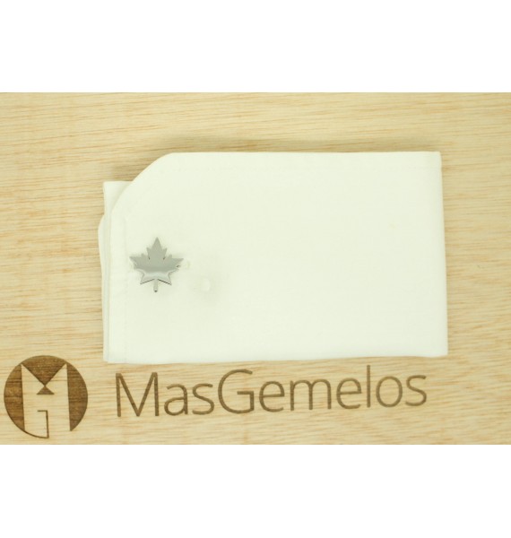 Gemelos para camisa hoja de arce