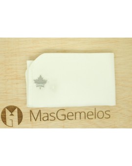 Boutons de manchette à feuille de moutarde