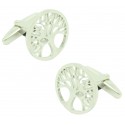Tree of life cufflinks for men