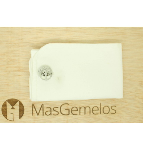 Boutons de manchette arbre de vie pour hommes