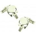 Punisher Patriotic Skull Shirt Boutons de manchette PREMIUM 925 Argent